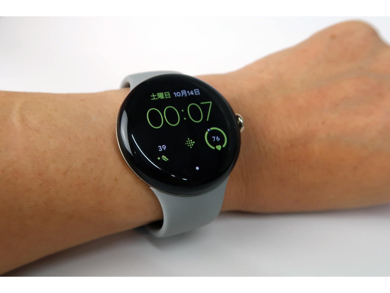 Google Pixel Watch Wi-Fiモデル 【レザーバンドL付き】 - 腕時計 