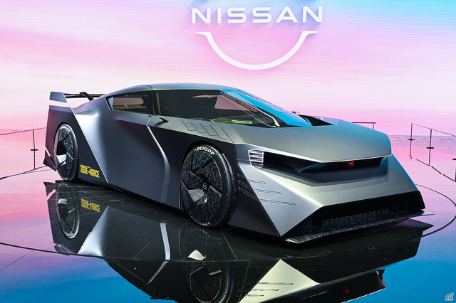 　日産が発表したEVスポーツモデル「ニッサン ハイパーフォース」。最高出力1000kWを発揮できるという。