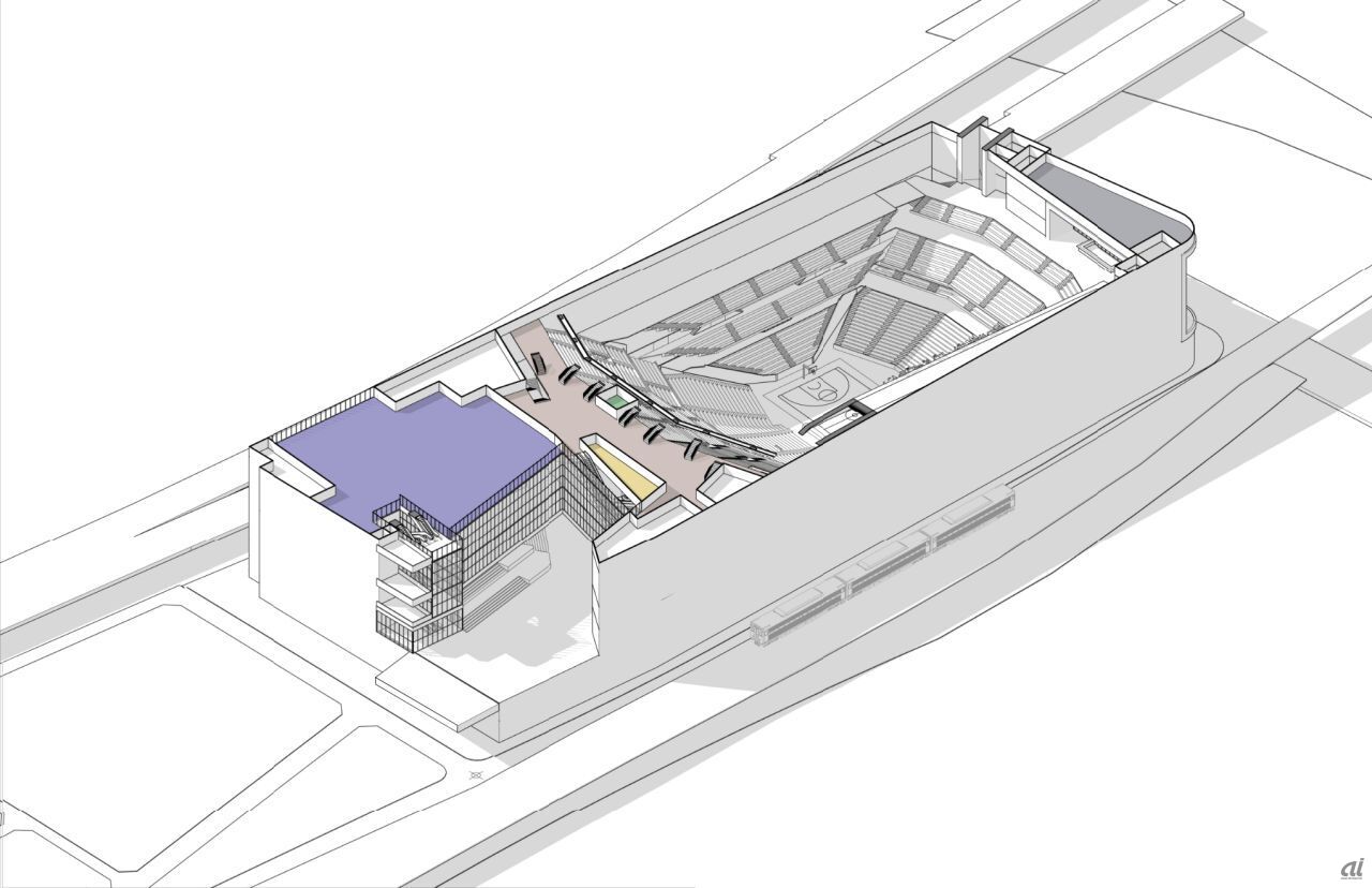 「川崎新！アリーナシティ・プロジェクト」6階イメージ図（2023年11月時点）