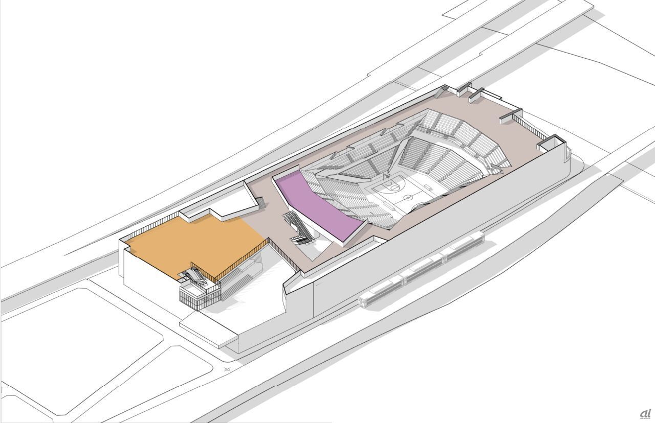 「川崎新！アリーナシティ・プロジェクト」4階イメージ図（2023年11月時点）