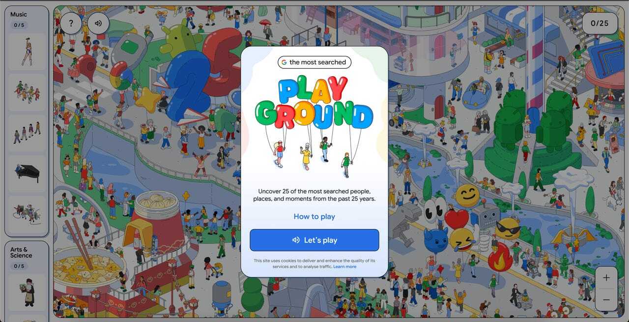 Most Searched Playgroundの画面
