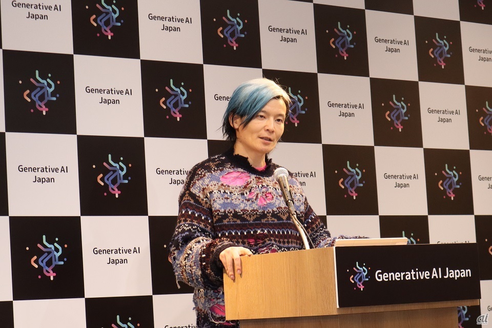 Generative AI Japan代表理事を務める宮田裕章氏は、「『ジェダイ』っぽい略称もロゴも生成AIで作成した」と話す