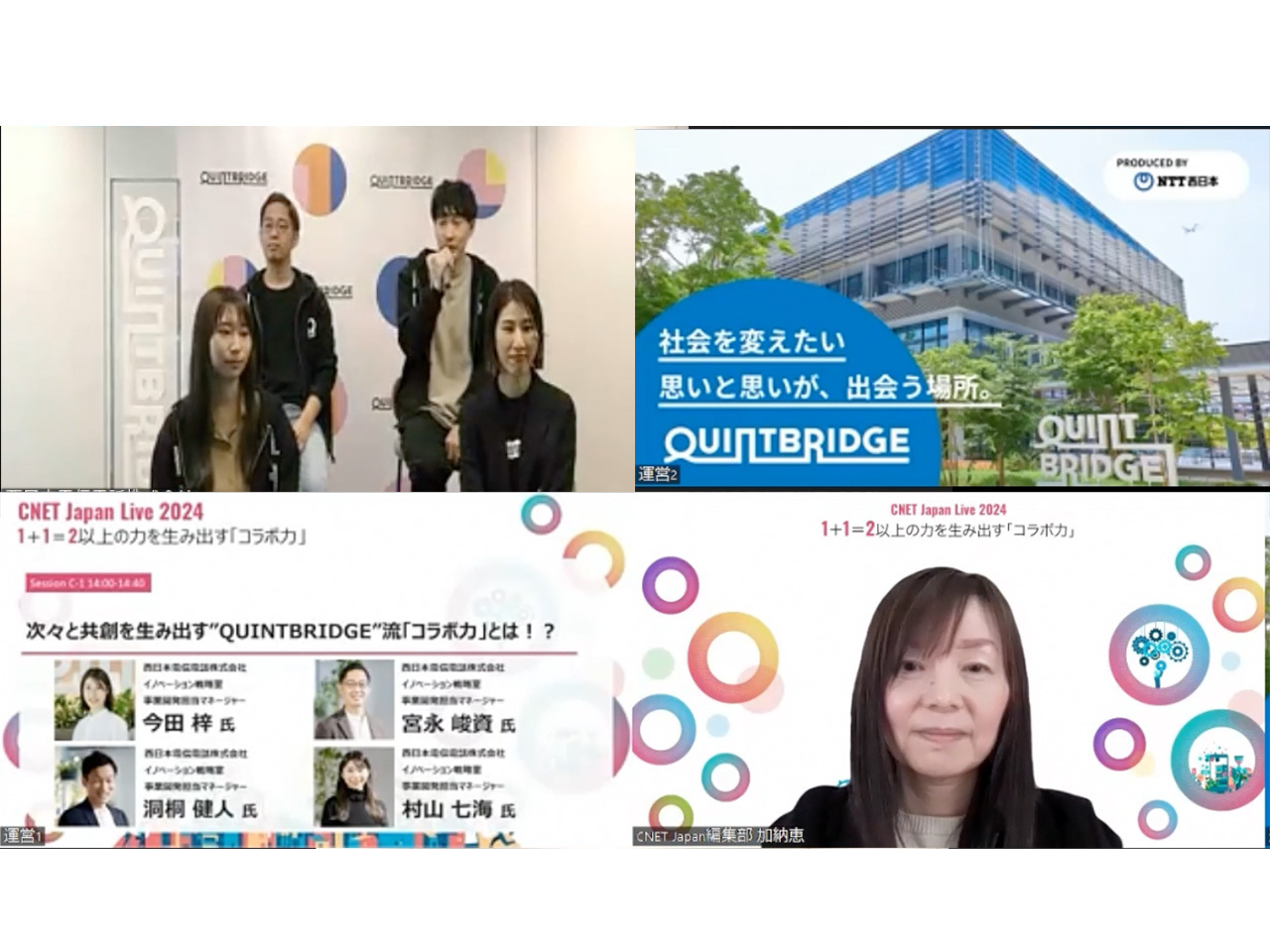 年間約400回以上の共創イベントを生み出す、NTT西日本のQUINTBRIDGE流「コラボ力」 - CNET Japan
