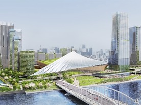 東京ドーム移転の観測も--「築地再開発」三井不動産が発表、空飛ぶクルマ乗り入れ想定