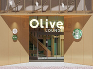 三井住友銀の旧渋谷支店、「Olive LOUNGE」に–22時まで営業、スタバとシェアラウンジ併設