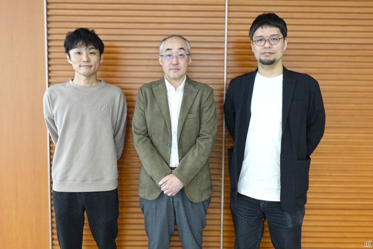 Minto 取締役の中川元太さん（左）、集英社「ジャンプTOON」統括編集長の浅田貴典さん（中央）、「ジャンプTOON」編集部・編集長の三輪宏康さん（右）