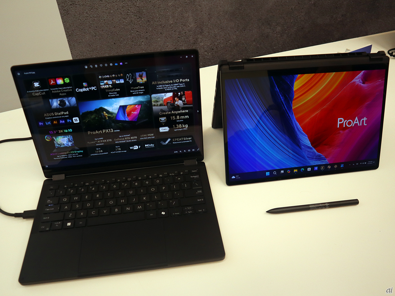 15.8mm、1.38kgの2in1コンバーチブルノートPC「PX13 HN7306」（グローバル版）