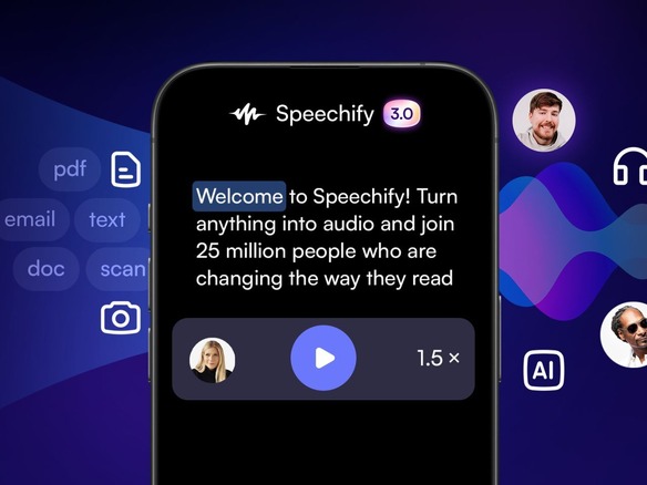あらゆる本を、好きな声でオーディオブックに--AIスタートアップSpeechifyの挑戦