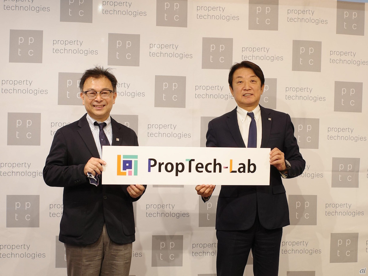 左から、property technologies PropTech-Lab所長 清水千弘氏、代表取締役社長 濱中雄大氏