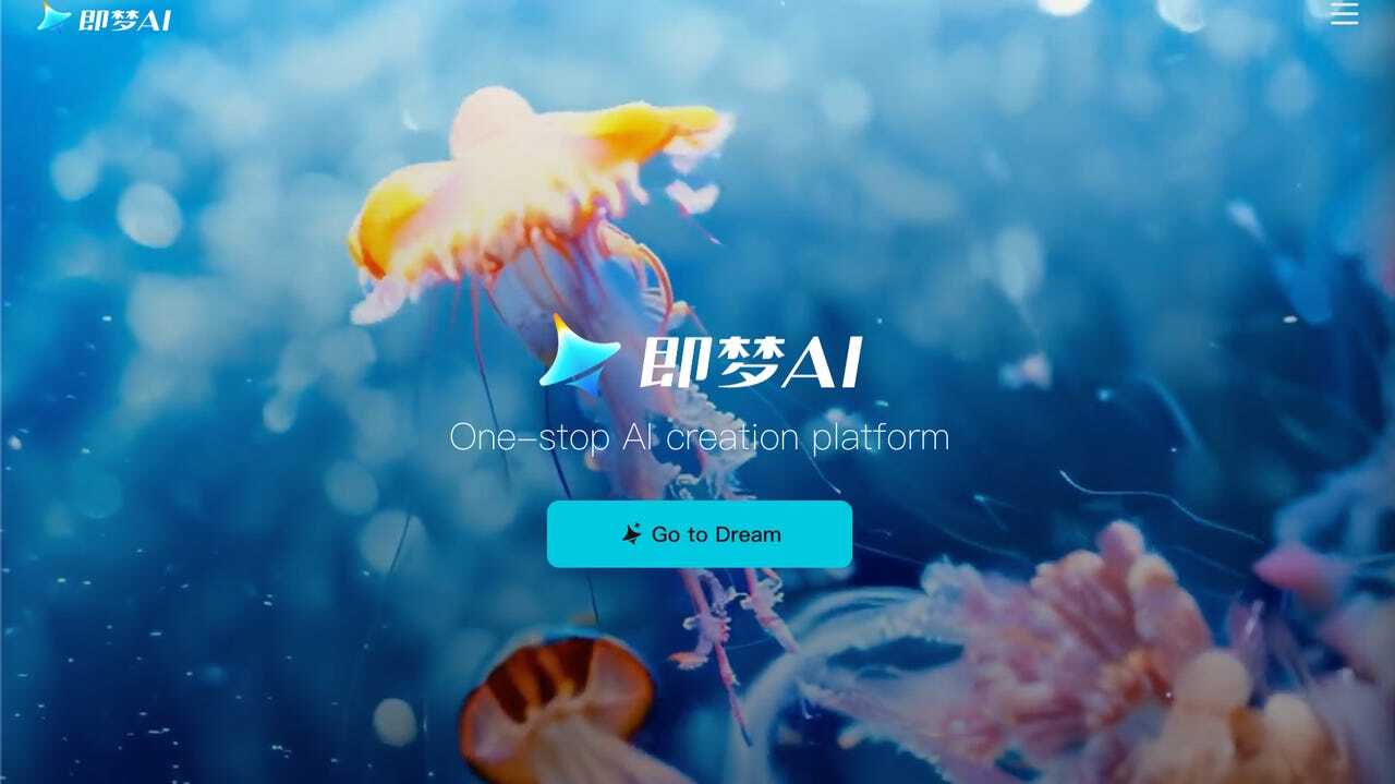 Jimeng AIのウェブサイトのスクリーンショット