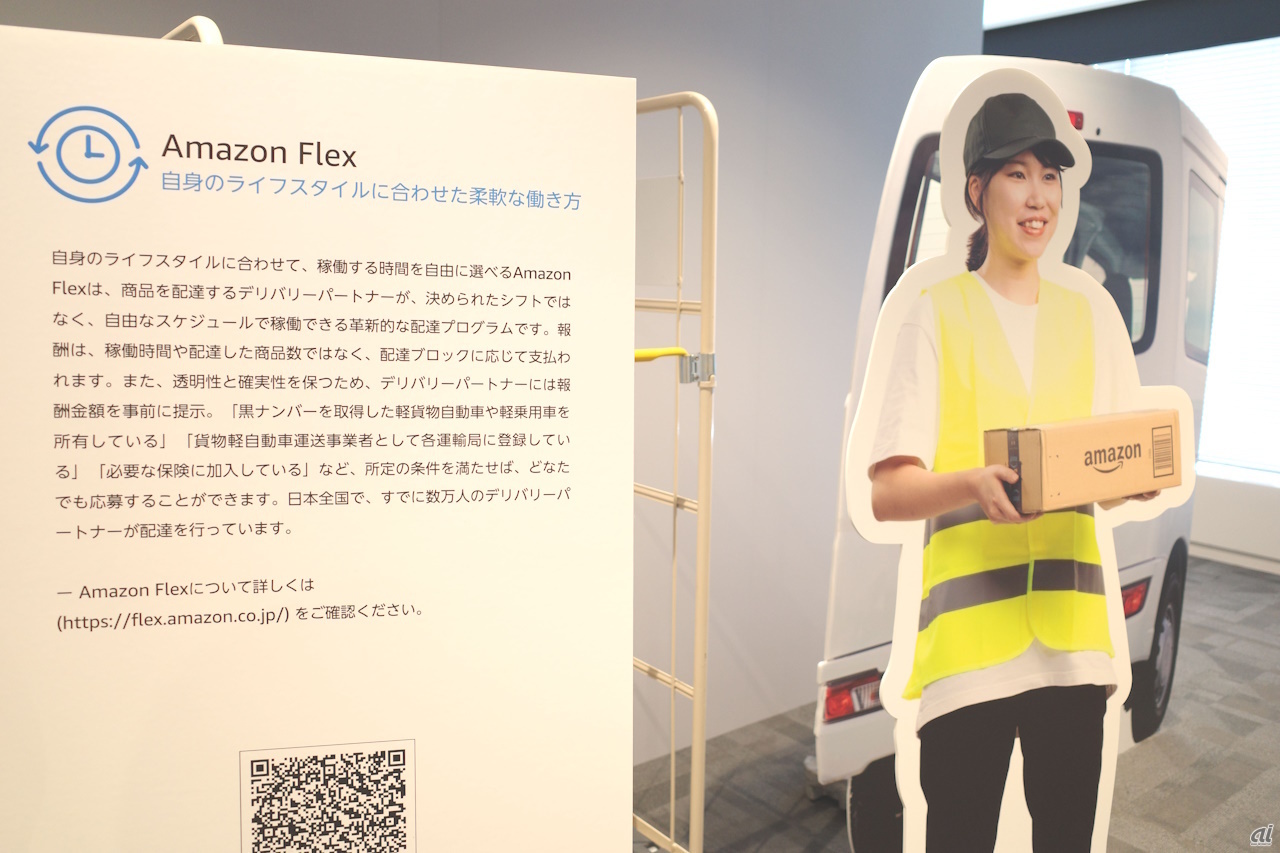 個人事業主として商品を配達する「Amazon Flex」