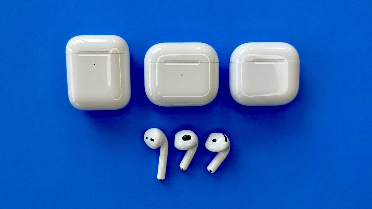 AirPods 2、AirPods 3、AirPods 4とそれぞれのケース