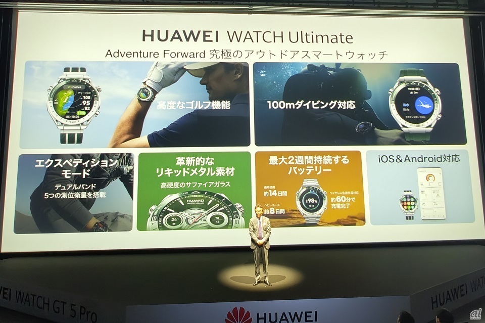 HUAWEI WATCH Ultimate グリーンの特徴