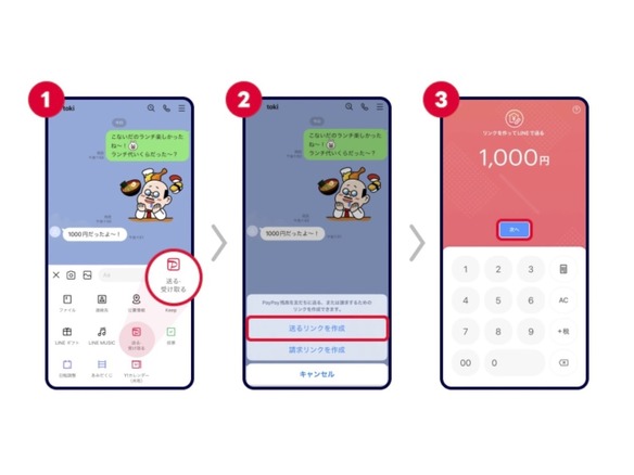 LINEトーク画面から「PayPay残高」を送金可能に--LINE Payはまもなく終了