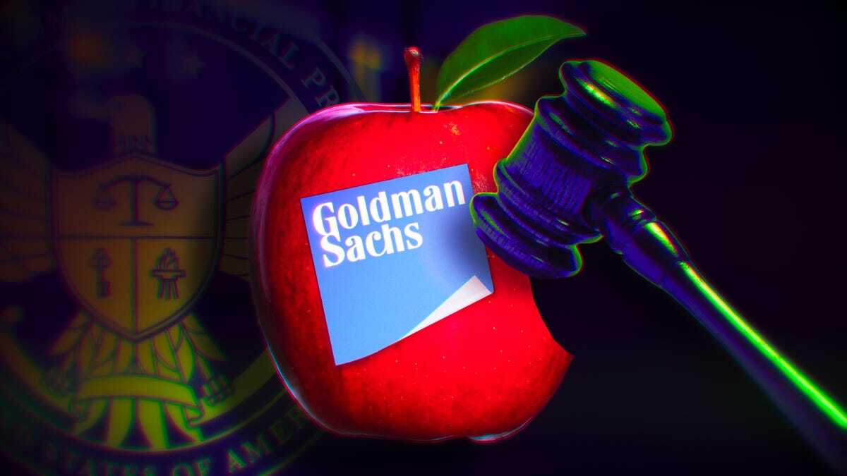 リンゴとGoldman Sachsのロゴ