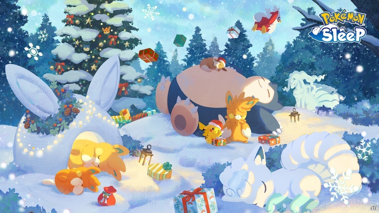 「Pokemon Sleep」は12月23～30日、「ワカクサ本島」で「ホリデー2024イベント」を実施