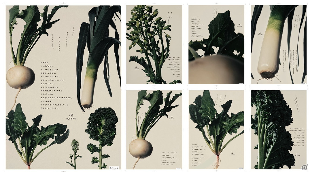 「はじかれ野菜」で作成したポスター。“見せ方”とマインドチェンジに取り組む