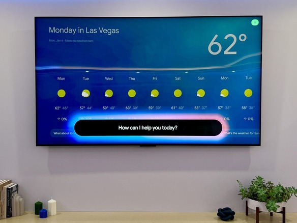 「Gemini」が「Google TV」に搭載へ、より自然な会話で操作可能に