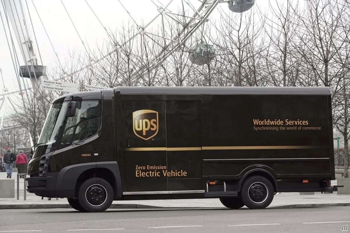 UPSはロンドンなどでEV配送トラックを数台運行している