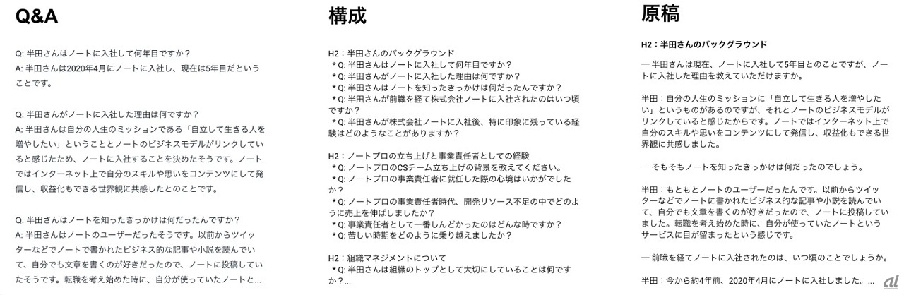 納品データのイメージ