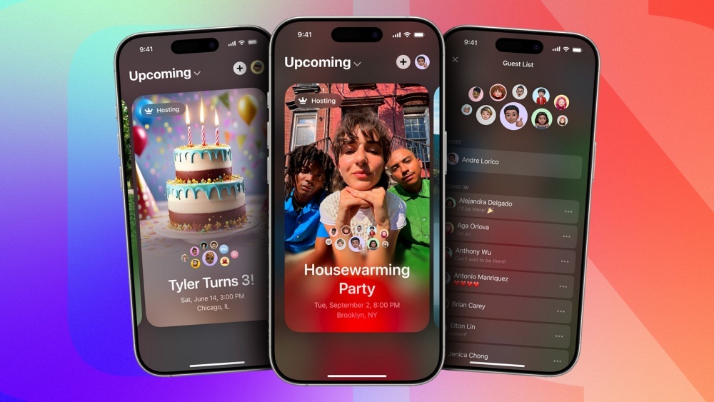 「Appleインビテーション」のアプリ画面