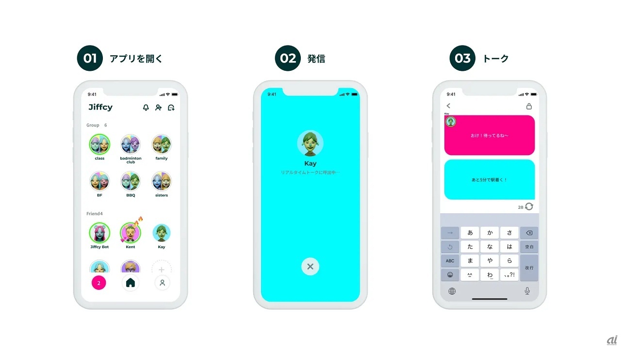 「Jiffcy」利用イメージ