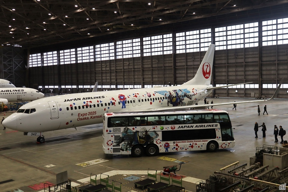 「JAL×GUNDAM FLY TO THE FUTURE PROJECT」で使用する機体