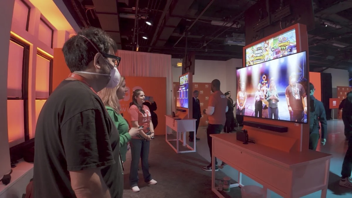 「スーパーマリオパーティー ジャンボリー」では、Switch 2用カメラを使って自分をゲーム内に投影できる（Numi Prasarn/CNET）