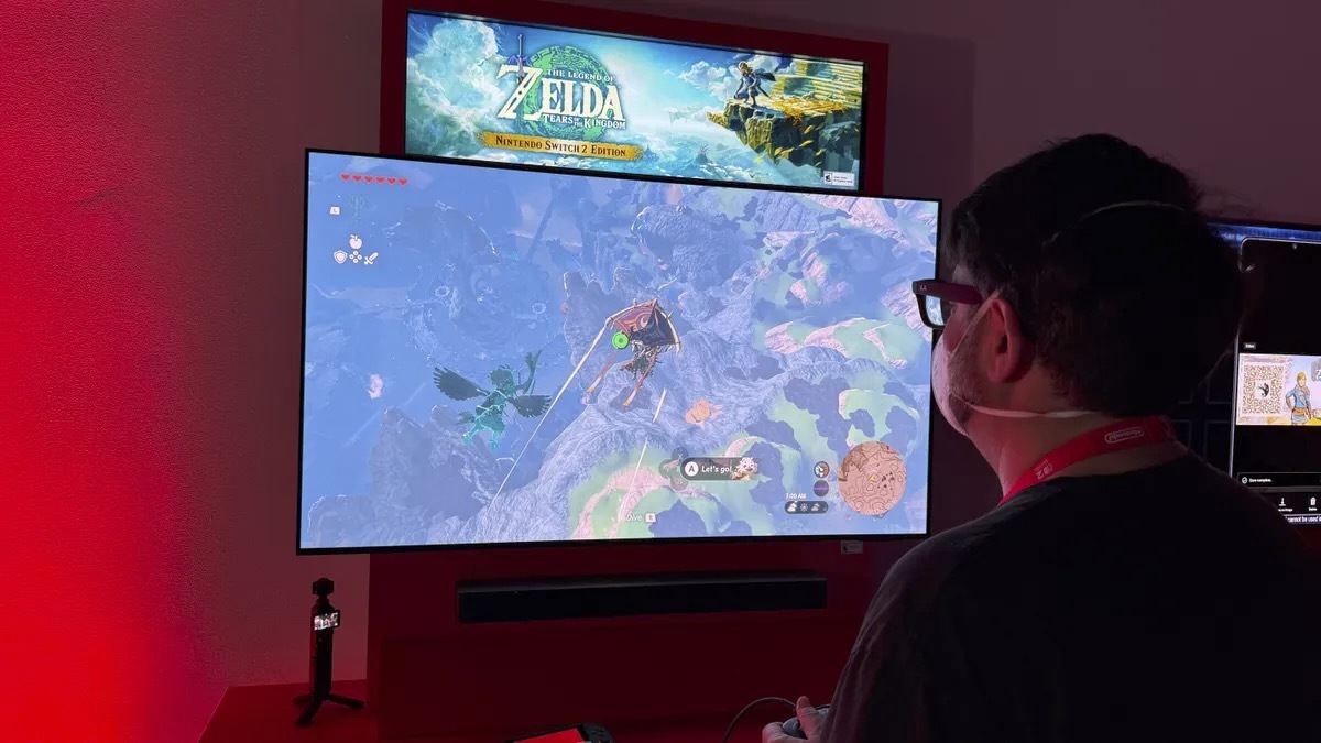 Switch 2版『ゼルダの伝説 ティアーズ オブ ザ キングダム』を遊んでみた。確かに初代Switch版より少し良くなっている（Bridget Carey/CNET）