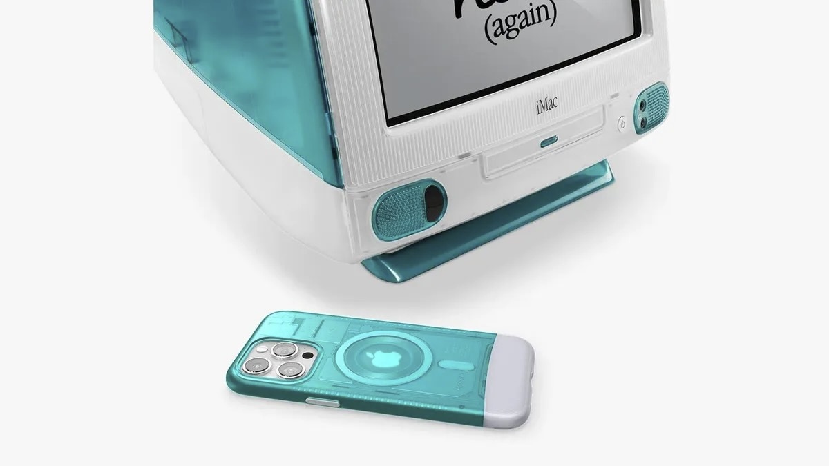 Spigen C1 Classicケースは初代iMac G3の色を再現している（Spigen）