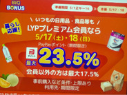 5月の「ヤフービッグボーナス」始動–最大23.5％付与、メインは17・18日