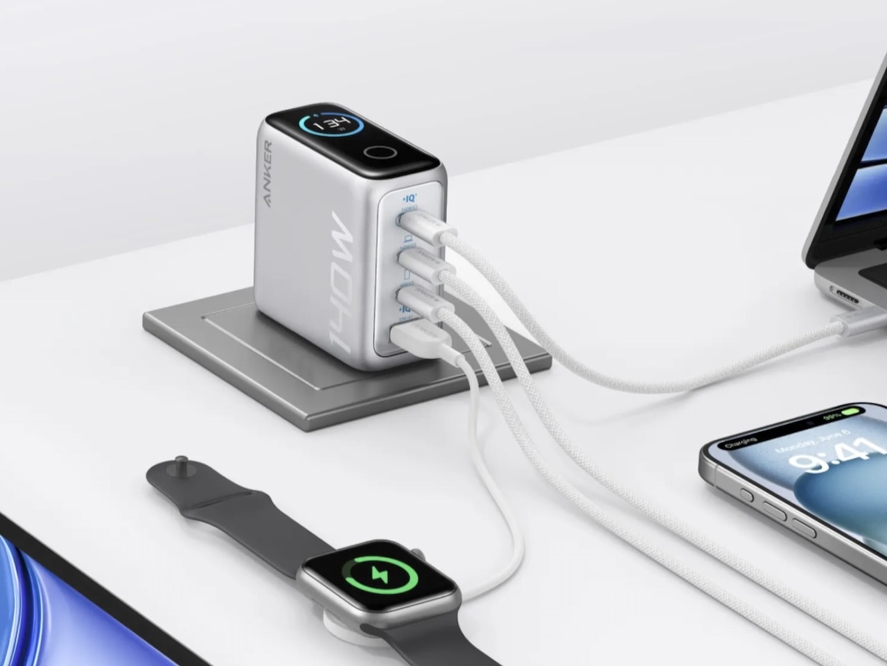 Anker Charger（140W, 4 Ports）with USB-C & USB-C ケーブル