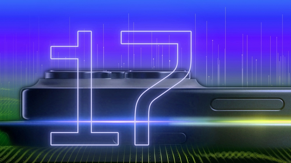 iPhoneと大きな「17」の文字