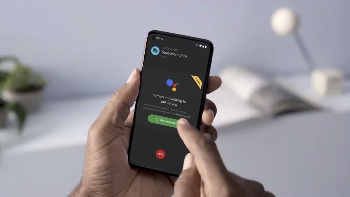 2020年にPixel 5と4aで初登場したGoogleの「代わりに待ってて」（Google／Screenshot by Sara Tew／CNET）