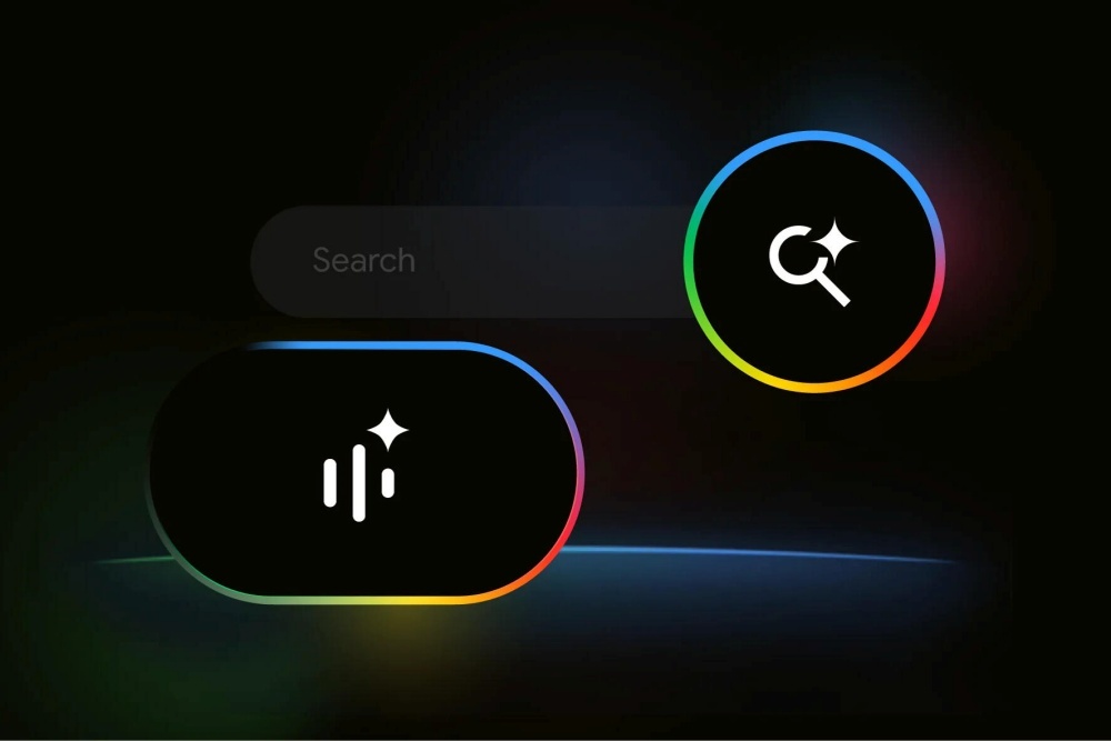 検索とSearch Liveのアイコン