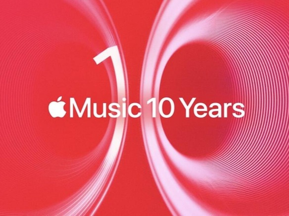Apple Music10周年、「全期間で最もよく聴いた曲」をリプレイ可能に