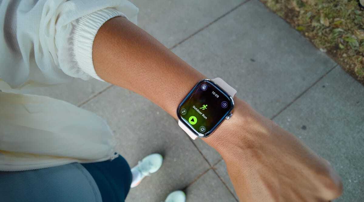 Apple Watchを着けた腕