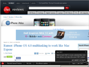Rumor： iPhone OS 4.0 multitasking to work like Mac Expose | iPhone Atlas - CNET Reviews