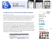 Official Google Mobile Blog： Google services on the iPad and tablet computers