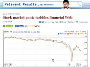 Stock market panic hobbles financial Web | Relevant Results - CNET News