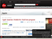 Apple launches MobileMe Mail beta program | Apple - CNET News
