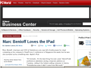 Marc Benioff Loves the IPad - PCWorld Business Center