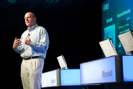 HTML5についてPDC 2010で話すMicrosoft最高経営責任者（CEO）Steve Ballmer氏