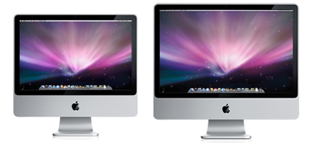 iMacがアップデート。20インチ（左）と24インチ（右）