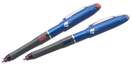 デジタルペン「EAP2WC1B（赤）」（上）と「EAP2WC1C（青）」（下）