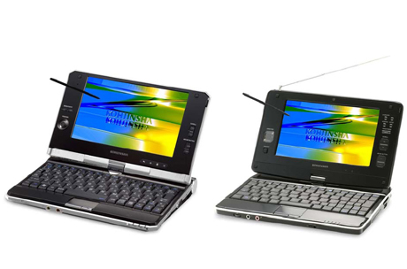 ウルトラモバイルPC「KOHJINSHA SAシリーズ」（左）モバイルノートPC「KOHJINSHA SHシリーズ」（右）