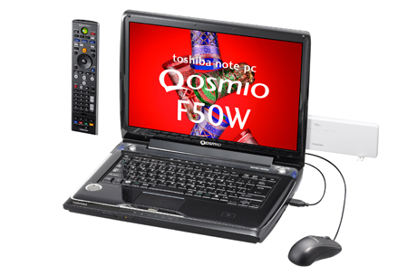 AVノートPC「Qosmio F50W/85GW」