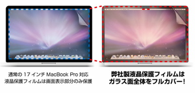 アルミニウムMacBook Pro専用のアンチ・グレア保護フィルム