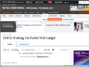Dell Is Working On Pocket Web Gadget - WSJ.com