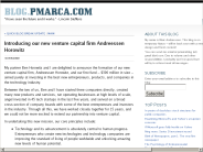 blog.pmarca.com： Introducing our new venture capital firm Andreessen Horowitz